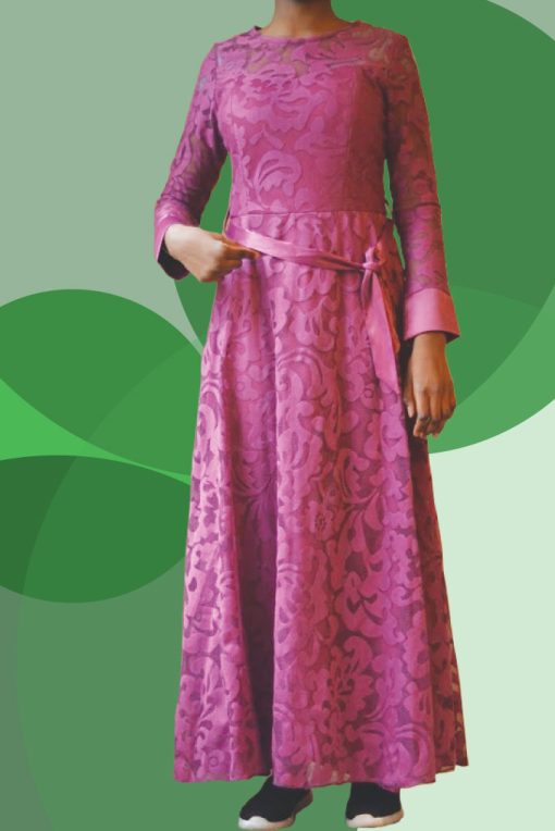 Women long dress with long sleeves